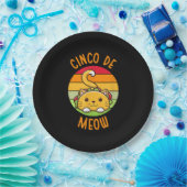 Cinco De Meow Cinco De Mayo Funny Tacos Cat Lover Pappteller (Party)