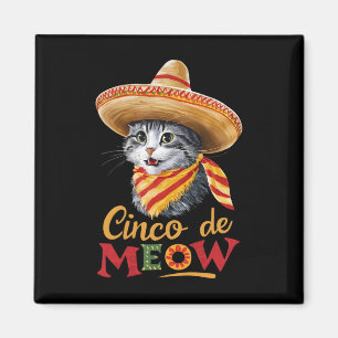 Cinco De Meow Cinco De Mayo Lustige Mexikanische K Magnet