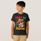 Cinco De Meow Dabbing Cat Lover Mexican Fiesta T-Shirt (Vorne ganz)