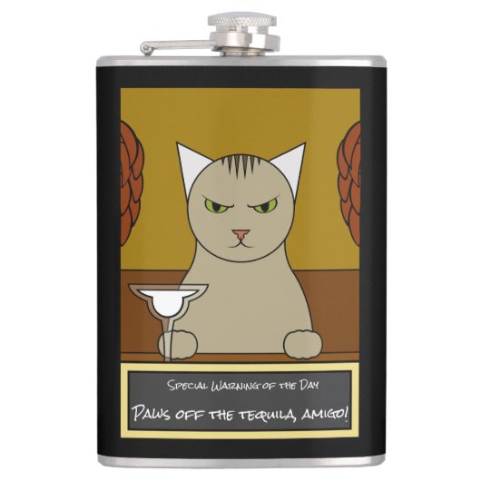 Cinco de Meow Flask Flachmann (Vorderseite)