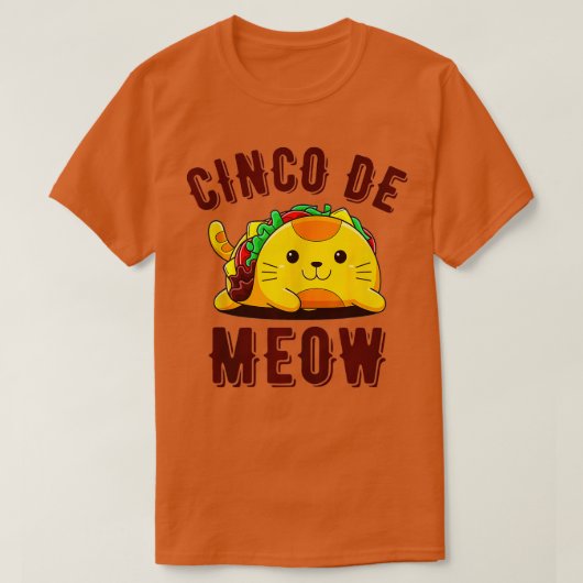 Cinco De Meow Funny acat Kitten Lover Cinco De T-Shirt (Design vorne)
