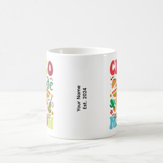 Cinco De Meow | Funny mexican Cat Cinco De Mayo Kaffeetasse (Mittel)