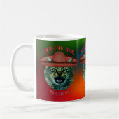 Cinco De Meow Gray Cat Cinco De Mayo Mexiko Kaffeetasse (Links)