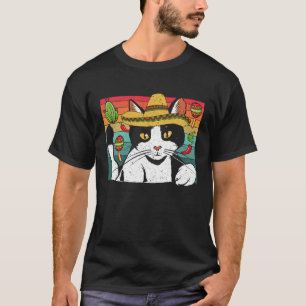 Cinco de Meow Katze  Mexiko Stolz Mexikanisch Cinc T-Shirt