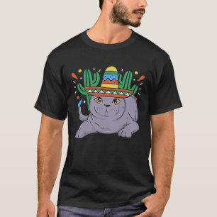 Cinco de Meow Katze Mexiko Stolz Mexikanischer Ci T-Shirt