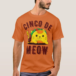 Cinco De Meow Lustig aco Katze Katzenliebhaber Cin T-Shirt