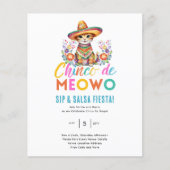 Cinco De Meowo Fun Cat Fiesta Party Theme (Vorderseite)