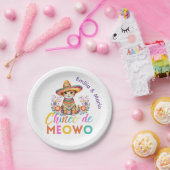 Cinco De Meowo Niedlich Cat Fiesta Party Custom Pappteller (Party)