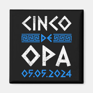 Cinco De Opa Funny Cinco De Mayo Orthodox Griechis Magnet