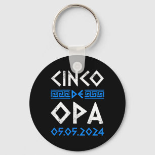 Cinco De Opa Funny Cinco De Mayo Orthodox Griechis Schlüsselanhänger