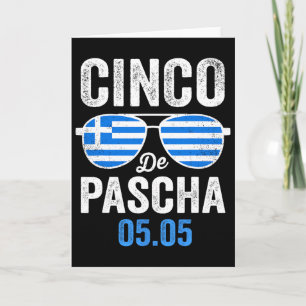Cinco De Pascha Griechenland Flagge Lustige Griech Karte