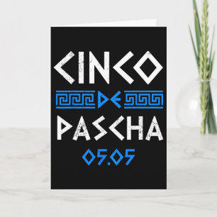 Cinco De Pascha Griechenland Flagge Lustiges Griec Karte