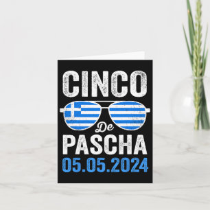 Cinco De Pascha Griechenland Flaggenflagge Griechi Karte