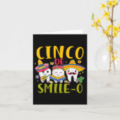 Cinco De Smile O Cinco De Mayo De Mayo Karte (Gelbe Blume)