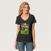 Cinco Drink De Mayo T-Shirt (Vorderseite Vollansicht)