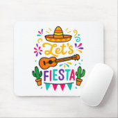 Cinco Mayo Lass uns Fiesta Kleinkind Mädchen Junge Mousepad (Mit Mouse)