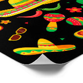 Cinco Mayo Lass uns Party Kleinkind Mädchen Junge Poster (Ecke)