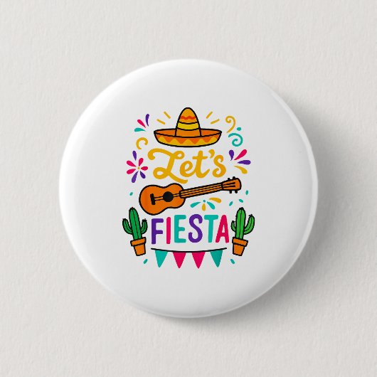 Cinco Mayo Lasst Fiesta Kleinkind Mädchen Junge Me Button (Vorderseite)