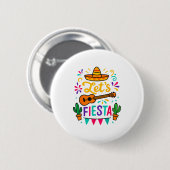 Cinco Mayo Lasst Fiesta Kleinkind Mädchen Junge Me Button (Vorne & Hinten)