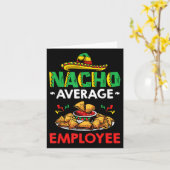Cinco Mayo Mexican Worker 5 De Mayo Nacho Average Karte (Gelbe Blume)