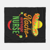 Cinco Nacho Average Nurse Fiesta Fleecedecke (Vorderseite (Horizontal))