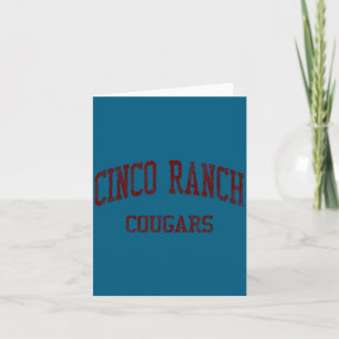 Cinco Ranch High School Hs Katy Tx Vintage Srts Karte