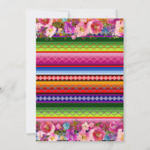 CINCOAÑERA Royal Pink Mexican Girl Einladung (Rückseite)