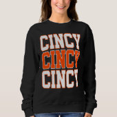 CINCY "NATI Cincinnati OH Matching Family Couple T Sweatshirt (Vorderseite)