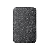 Cinder Black Glitzer Badematte (Vorderseite Vertikal)