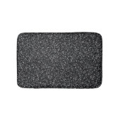 Cinder Black Glitzer Badematte (Vorderseite)