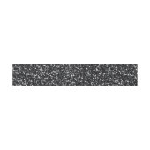 Cinder Black Glitzer Einladungsbanderole (Flach)