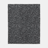 Cinder Black Glitzer Fleecedecke (Vorderseite)