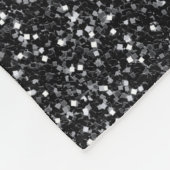 Cinder Black Glitzer Fleecedecke (Ecke)