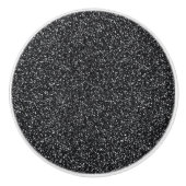 Cinder Black Glitzer Keramikknauf (Vorderseite)