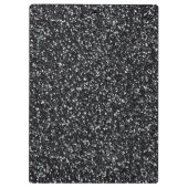 Cinder Black Glitzer Klemmbrett (Rückseite)