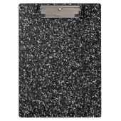 Cinder Black Glitzer Klemmbrett (Vorderseite)