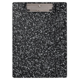 Cinder Black Glitzer Klemmbrett