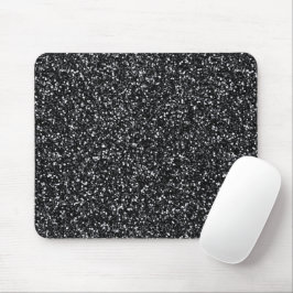 Cinder Black Glitzer Mousepad