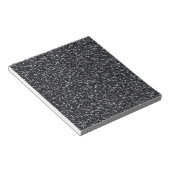 Cinder Black Glitzer Notizblock (angewinkelt)