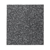 Cinder Black Glitzer Notizblock (Vorderseite)