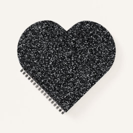 Cinder Black Glitzer Notizblock