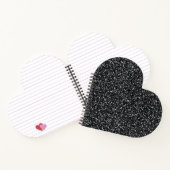 Cinder Black Glitzer Notizblock (Innenseite)