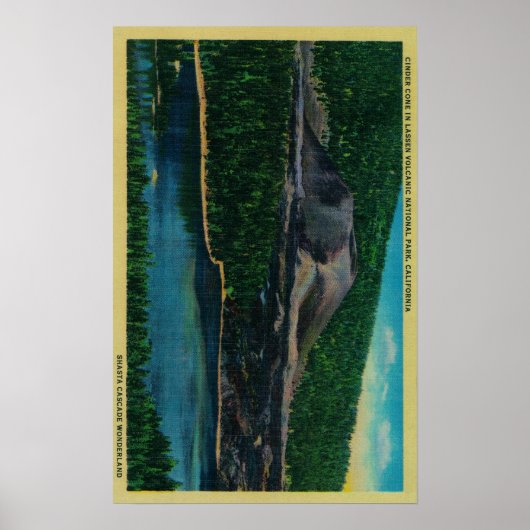 Cinder Cone in Lassen Volcanic National Park Poster (Vorne)