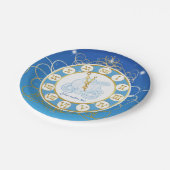 Cinderella Almost Midnight Blue Party Teller (Schrägansicht)