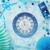Cinderella Almost Midnight Silver & Blue Party Pappteller (Party)