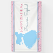 Cinderella Birthday Party Banner (Vertikal)