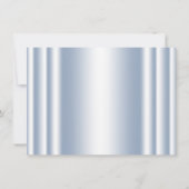 Cinderella Blue Princess Birthday Einladung (Rückseite)