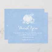 Cinderella Blue Royal Princess Carriage Card Dankeskarte (Vorne/Hinten)