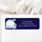 Cinderella Carriage Blue Wedding Party Einladung (Insitu)