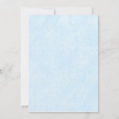 Cinderella Carriage Brautparty Blauer Einladung (Rückseite)